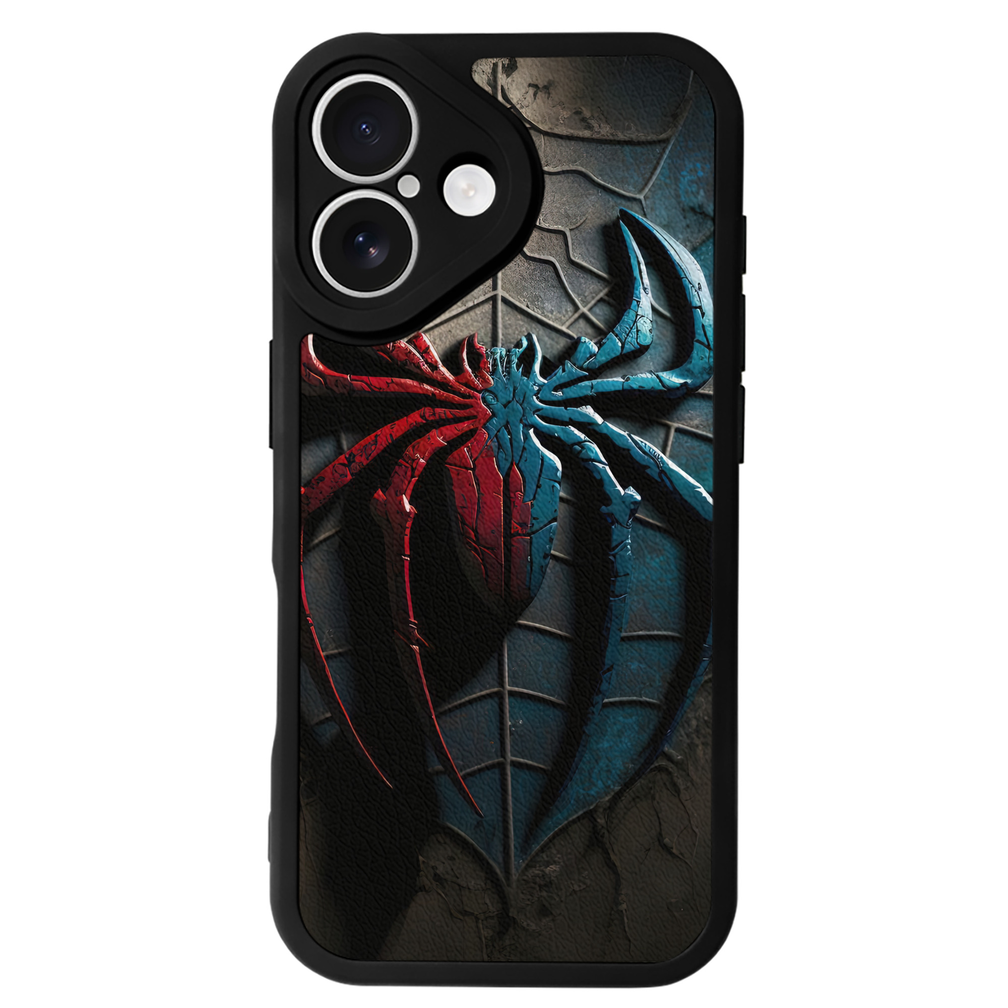 Spider Man スパイダーマン 【iPhone 16シリーズ対応】シリコンスマホケース（レザー調） 材質：シリコン